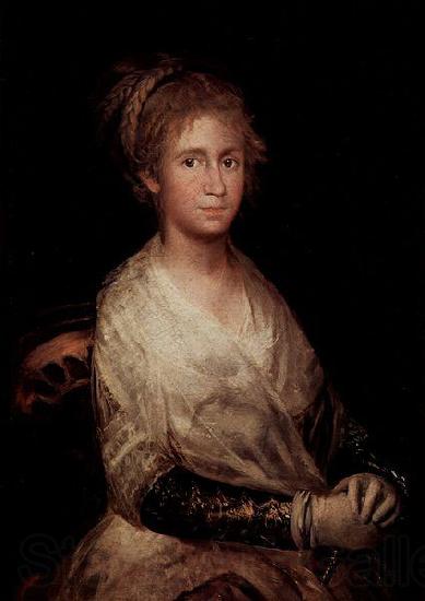 Francisco de Goya Portrait of Josefa Bayeu y Subias wife of painter Goya Norge oil painting art
